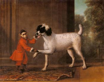 約翰 伍頓 A Favorite Poodle And Monkey Belonging To Thomas Osborn